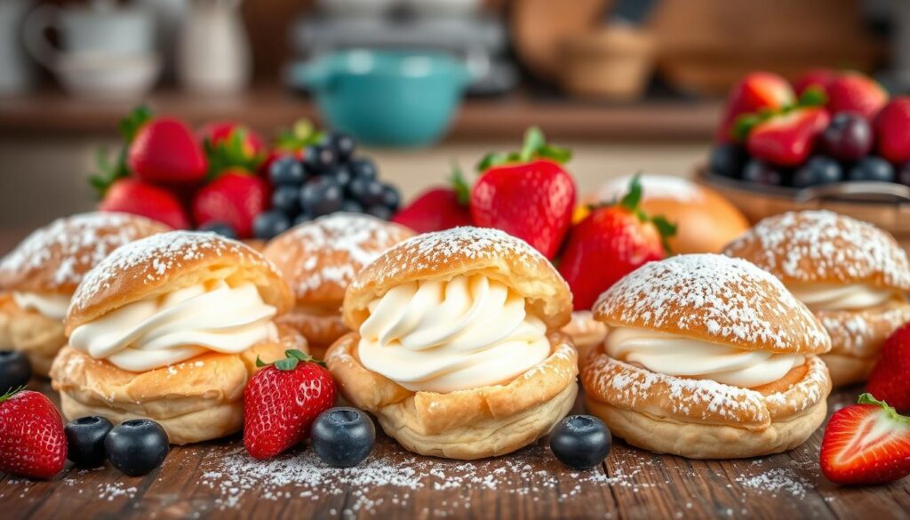 15-minute cream puffs